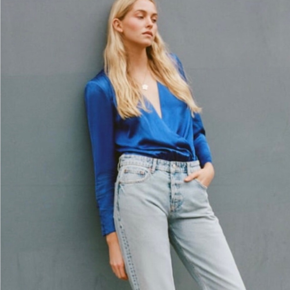 New with tags Zara satin Bodysuit